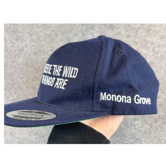 VINTAGE 90s Where The Wild Things Are Hat Cap Yupoong Blue Snapback Streetwear - Picture 3 of 7